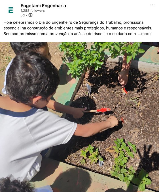 Post LinkedIn Engetami